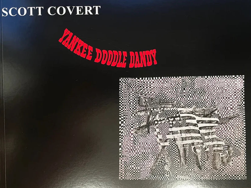 Book cover with 'Yankee Doodle Dandy' text and a black and white illustration of a flag.