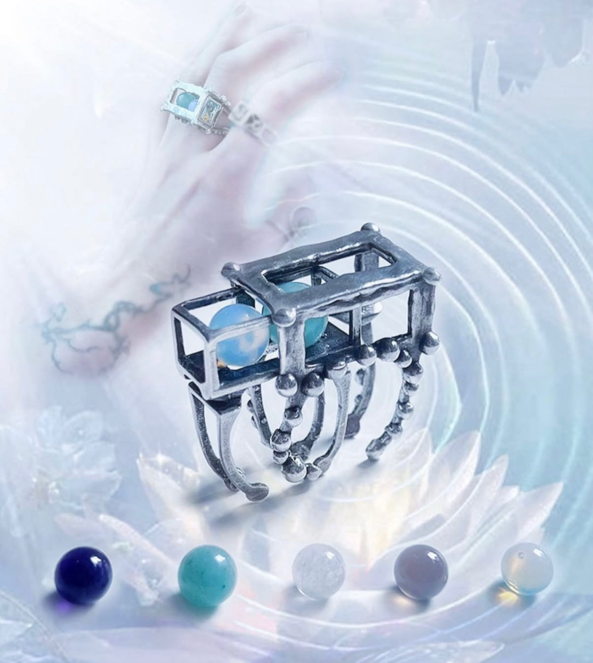 Cyb3rw3nch Sacred Pause Ring