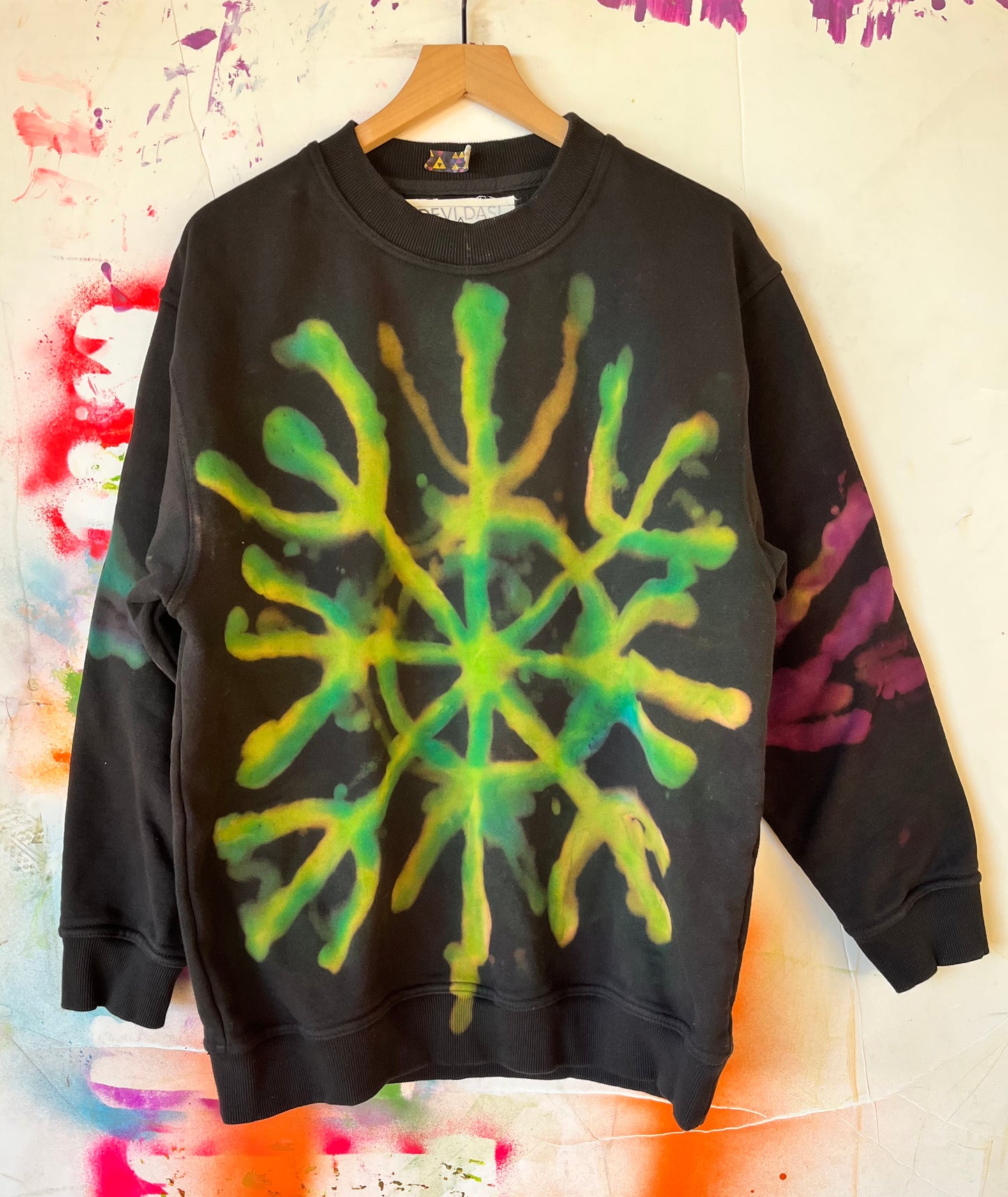 Devi Dasi Helm of Awe / Helm of Terror Crew Neck Sweatshirt