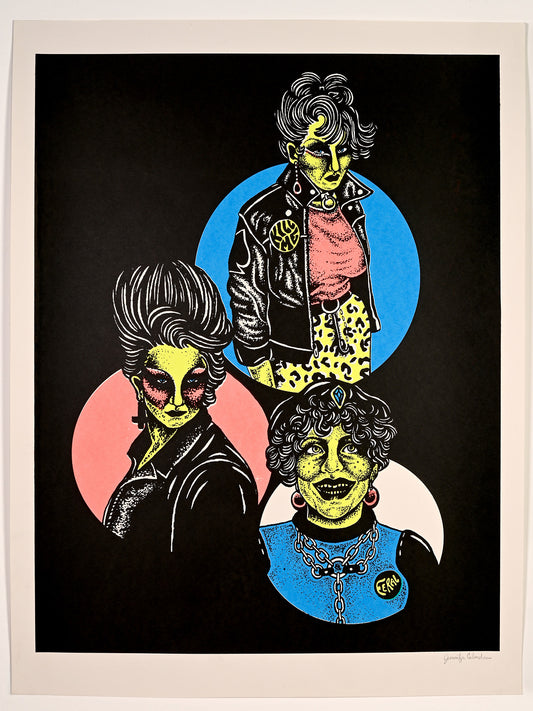 Jennifer Calandra Alien Girl Framed Print