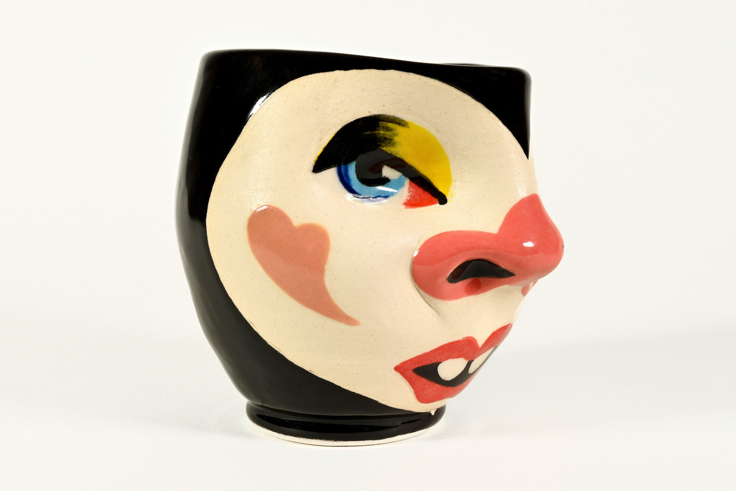 Clown Face Cup by Jennifer Calandra